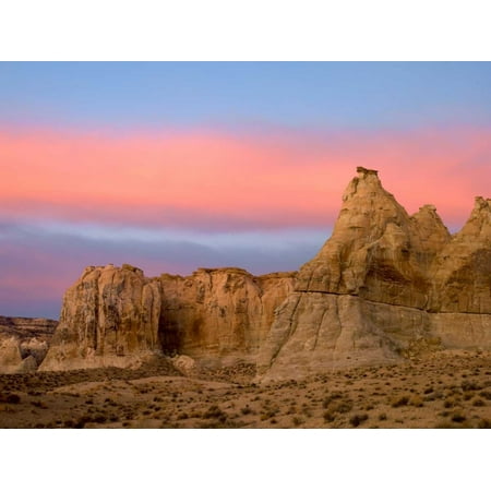 Sandstone formations in Kaiparowits Plateau Grand Staircase Escalante National Monument Utah Poster Print by Tim