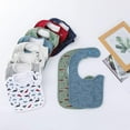 thumbnail image 7 of Baby Bibs Waterproof Cotton Soft Absorbent with Adjustable Snap for Baby Boys and Girls, 7 of 7