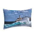 thumbnail image 2 of Bixox Lighthouse in Havana Printed Pillow Protector,Super Soft Ideal for Home,Guests,Rentals - 16"x24", 2 of 8