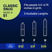 MyONE Condoms Classic Fit Size 55G: Classic Wide(55), Length 6.5” (G), Latex, 12-Count