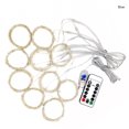 thumbnail image 4 of Bearachild Cortina de ventana Impermeable LED Control remoto 8 modos Tira de lámpara alimentada por USB Hogar Navidad Año Nuevo Type3 NO3, 4 of 6