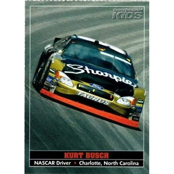 Kurt Busch 2005 Sports Illustrated for Kids NASCAR card