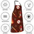 thumbnail image 5 of Kdxio Fire Extinguisher Apron with Pockets Adjustable Kitchen Aprons for Men Women Waterproof Aprons for Cooking,Drawing,Crafting, Baking Household Cleaning, 5 of 8