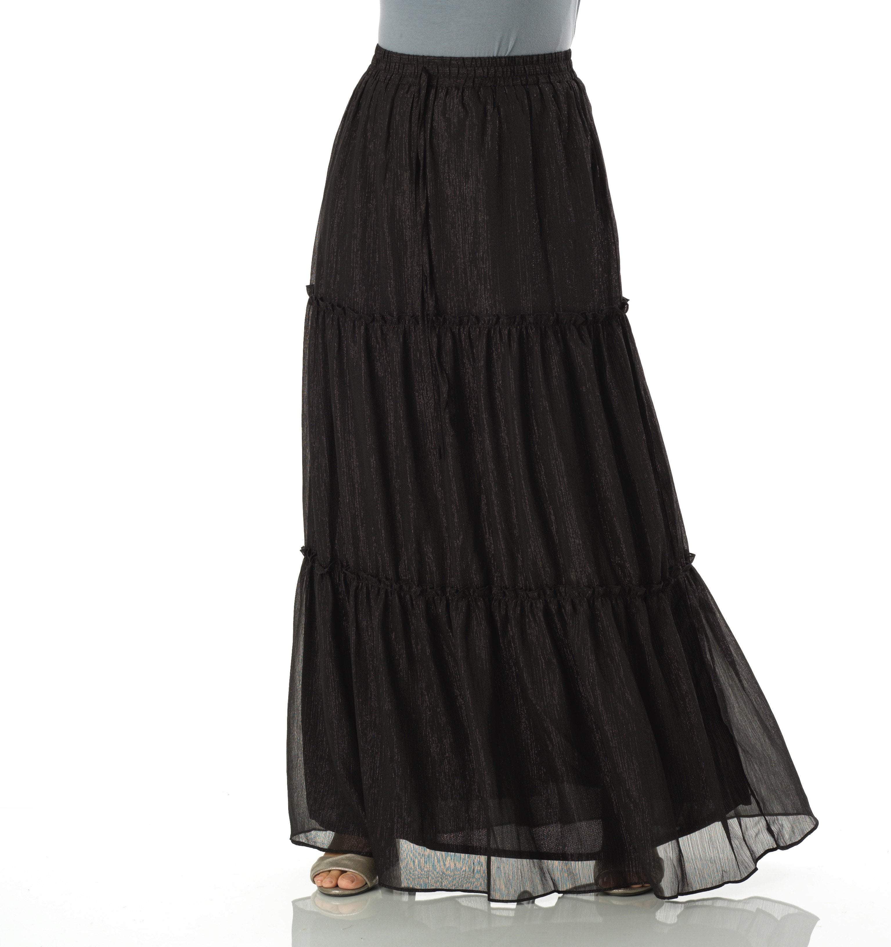 Tiered Chiffon Maxi Skirt | lupon.gov.ph
