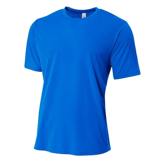 A4 Spun Poly Tee For Men in Royal N3264