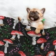thumbnail image 3 of Pofeuu Red Mushrooms Print Puppy Blanket,Dog Blankets,Pet Blanket Cozy Cat Blankets for Indoor Cats, Fuzzy Pet Blanket for Kitten Doggy Dog Blankets-Large, 3 of 8