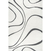 nuLOOM Carolyn Modern Shag Area Rug, 5' 3" x 7' 6", Beige