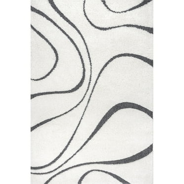 nuLOOM Carolyn Modern Shag Area Rug, 5' 3" x 7' 6", Beige