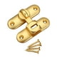 thumbnail image 5 of Pestillo de cerradura de puerta de granero, pestillo de puerta de habitación con tornillos, cerradura de puerta de armario para Dorado, 5 of 9