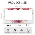 thumbnail image 3 of License Plate Cover Light Pink And Maroon Heart Car License Plate Frame 2 Pcs Set Romantic Valentine Themed Gifts Aluminum License Plate Frame Car Accessories US Canada Standard, 3 of 6