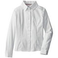 thumbnail image 2 of FRENCH TOAST Long Sleeve Button Down Oxford Shirt White (Little Girls), Sizes 4, 2 of 2