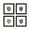 Black Framed Version, variant on Gallery Pops Harry Potter - Nameplate Crests Wall Art Bundle (4-Pack), Unframed Version, 12" x 12"