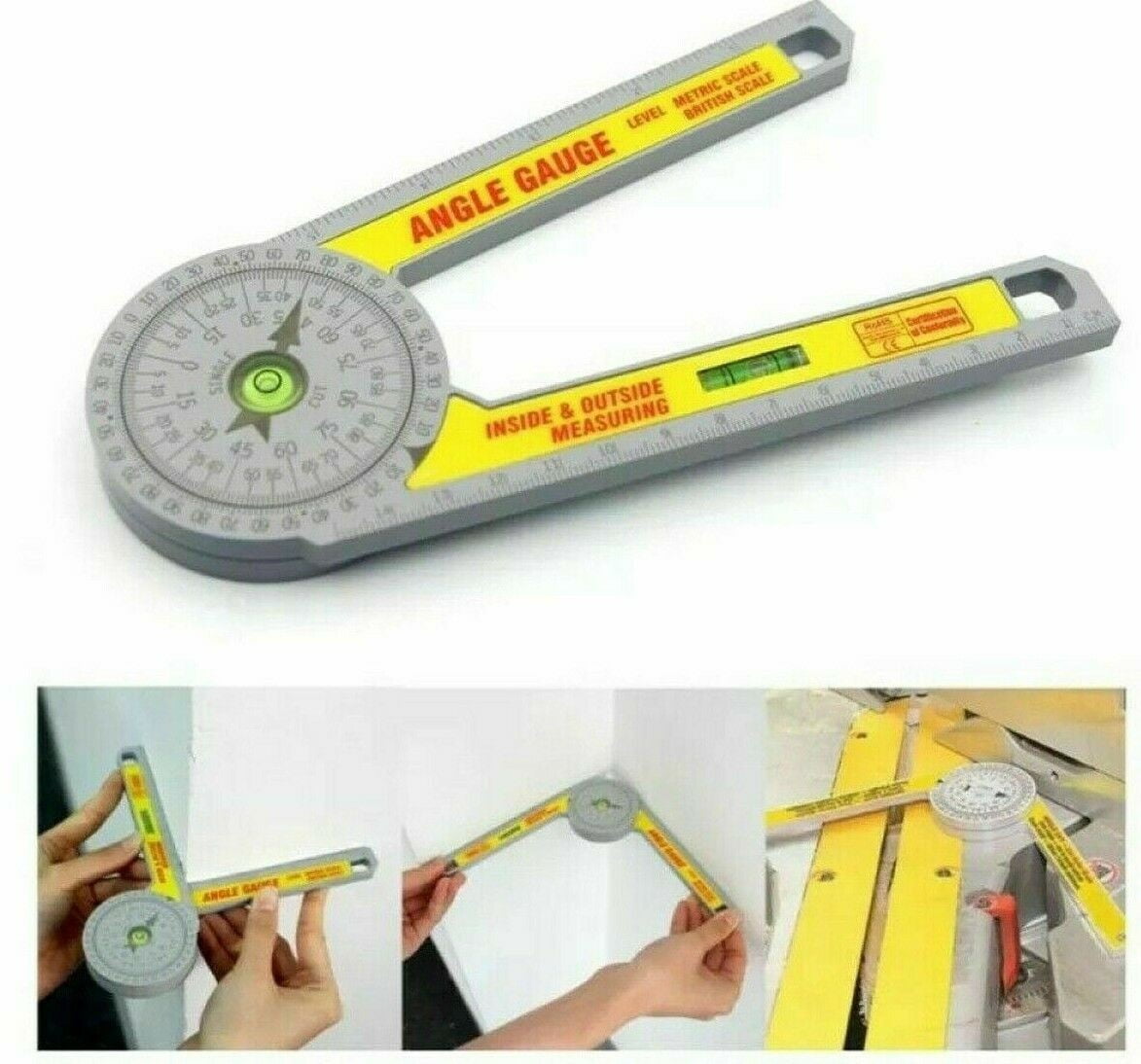 Angle Finder Carpenter for Woodworking Durable High Accuracy Practical Angle Gauge Angle Finder Carpenter for Woodworking Durable High Accuracy Practical Angle Gauge
