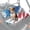 Watercolor American Flag, variant on FKELYI Blue Flower Lemon Print UTV Seat Cover Waterproof Powersports Seats Covers Anti-Dust Mule Bench Seat Cover Compatible with Mule SX 2017-2023 Interior Decor