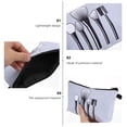 thumbnail image 4 of Shisuyan Sac de Toilette Durable Gris Polyester 1Ensemble 8.5X5.5X0.4In, 4 of 8