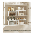 thumbnail image 4 of Juego De 2 Organizadores De Cocina De Madera Apilables, Multifuncionales Y Expandibles Belug Blanco, 4 of 5