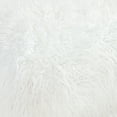 thumbnail image 4 of Ammy 27 Inch Square Ottoman, Foam, Modern Soft White Faux Fur Upholstery, 4 of 5