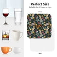 thumbnail image 6 of Lsque Vintage Casino Chips Pattern 4" Drink Coasters Set of 4, PVC Leather Absorbent Coasters, Table Coaster Set Decorative Coffee Cup Coasters Housewarming Gift -Square, 6 of 6