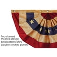 thumbnail image 3 of In the Breeze 3678 — Stars and Stripes Pleated Fan Bunting, Antiqued/Tea-Stained, 2' x 4', 3 of 5