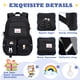 thumbnail image 5 of Mochila MUSEVOS Kawaii para niñas para la escuela con múltiples bolsillos, 5 of 9