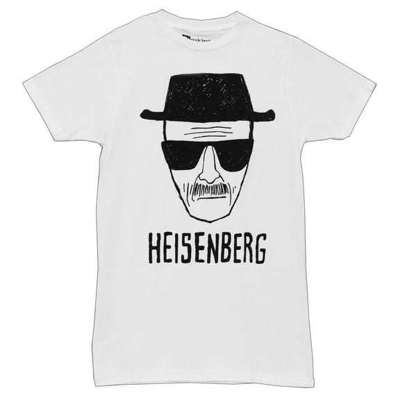 Breaking Bad Walter White Heisenberg White Sketch TV Show Adult T-Shirt Tee