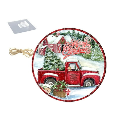 

HIABIO Christmas Wood Pendant Snowmans Gnome Christmas Tree Hanging Ornament