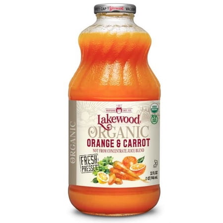 Lakewood Juice Orange Carrot Org 32 FO (Pack of 12)