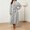 Gray, variant on WIZUTIZ Women's Thick Coral Fleece Absorbent Belted Hooded Bathrobe Winter Cozy Loungewear Robe Long Sleeve Sleepwear with Pockets
