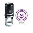 thumbnail image 1 of HAPPY SMILEY Round Self Inking Kids Teacher Stamp Personalized Custom Shiny 20mm Mini Rubber Stamp, 1 of 1
