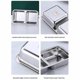 thumbnail image 3 of Envases for refrigerios de acero inoxidable con doble compartimento, cajas de almacenamiento de alimentos for condimentos con tapas, 3 of 8