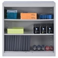 thumbnail image 4 of Sandusky Welded Steel Freestanding Bookcase Storage Cabinet, Dove Gray, 4 of 6