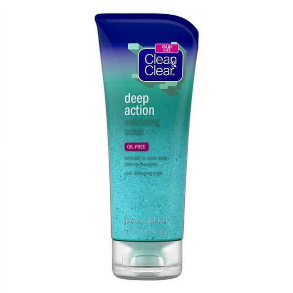 Clean And Clear Deep Action Exfoliating Facial Scrub, 7 oz