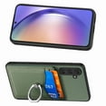 thumbnail image 4 of Allytech Galaxy A51 5G Wallet Case with Ring Holder Stand, Slim Fit Fashion Back Case with Cards Holder Lightweight Bumper Anti-Scratch Phone Case for Samsung Galaxy A51 5G - Green, 4 of 13