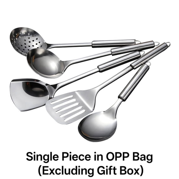 BPPEG 2026 New Kitchen Utensils Set Versatile Cooking Utensils Set Practical Electrical Gifts Stainless Steel Cooking Utensils Silver for Home Cooking Kitchen Meal Prep Gifting Daily Use.