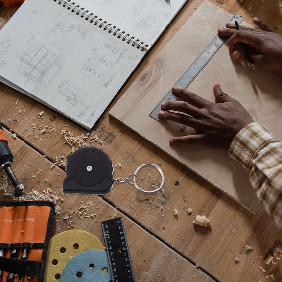 GOOHOCHY 10pcs Small Tape Measure Keychain Mini Portable Retractable Measuring Tape For Body Measuring Pocket Size Steel Tape With Keyring