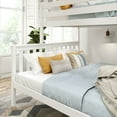 thumbnail image 4 of Plank+Beam Solid Wood Twin XL over Queen Bunk Bed for Adult, White, 4 of 7