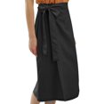 thumbnail image 2 of Amazhiyu Womens Pure Linen Summer Beach Midi Side Wrap Slit Skirt Causal, 2 of 8