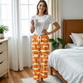 thumbnail image 3 of Halloween Flannel Pajama Pants Women Pumpkins Print Plush Fuzzy Pajama Pants Warm Cozy Pj Bottoms Cute Soft Plush Long Bottoms Women Pjs Pj Jammies, 3 of 3