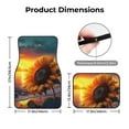 thumbnail image 5 of Pofeuu Sunset Coast Sunflower Print Car Foot Mat Set of 4 Pieces - All-Weather Full Set Floor Mats for Cars Trucks SUVs, 5 of 7