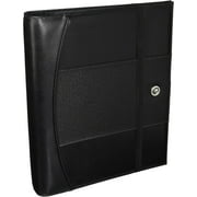Case-it 1-Inch D-Ring Executive Zippered Padfolio with Removable 3-Ring Binder, Black (LL-Pro-126)