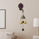 thumbnail image 4 of Campana de viento de girasol de cristal, adornos colgantes, campana de latón para decoración de jardín Púrpura, 4 of 9