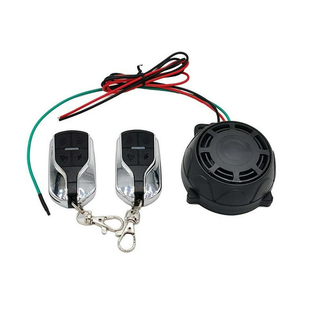 yeacher 12 V Motorcycle Anti-Theft Device Adjustable Sensitivity Alarm Warning Horn with 2 Remote Controller