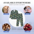 thumbnail image 7 of KLL Dinosaur Plays Soccer Sleepwear Mens Flannel Pajamas,Long Cotton Pj Set, 7 of 7