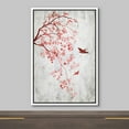 thumbnail image 3 of wall26 Framed Canvas Print Wall Art Retro Style Cherry Blossom Tree Bird Nature Wilderness Illustrations Modern Art Decorative Rustic Relax/Calm for Living Room, Bedroom, Office - 24"x36" W, 3 of 5