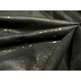 thumbnail image 2 of 100% HEMP BLACK color fabric with gold foil print 58" wide [16105], 2 of 8
