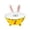 Yellow, variant on Tin Candy Bowl, Metal Decorative Storage Bowl With Bunny Ear Design, Ideal For Children's Holiday Gifts (Yellow 1Pc)