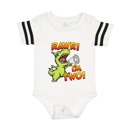

Inktastic Rawr I m Two Dinosaur Gift Baby Boy or Baby Girl Bodysuit