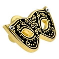 thumbnail image 2 of PinMart's Black & Gold Masquerade Mask Party Enamel Lapel Pin, 2 of 3