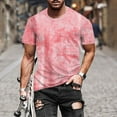 thumbnail image 6 of Sopiago Mens Shirts Short Sleeve Summer Casual T Shirts for Men Big and Tall Round Neck Men's Tee Shirts Pink,L, 6 of 6