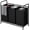 Black, variant on SUOERNUO 3-Bag Laundry Sorter Cart with Wheels – Heavy Duty Rolling Hamper with Removable Bags for Laundry Room Organization (Black)